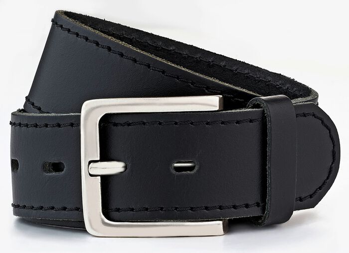 Klassieke herenriem, gemaakt van leer, 4 cm breed 