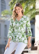 Shirt met 3/4-mouwen in 2 kleuren 