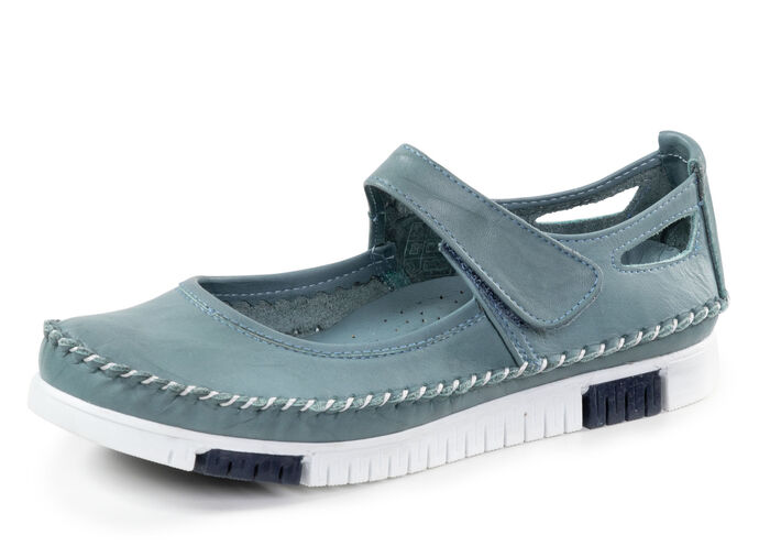 Gemini mocassinpantoffels met subtiele kreukstructuur JEANS