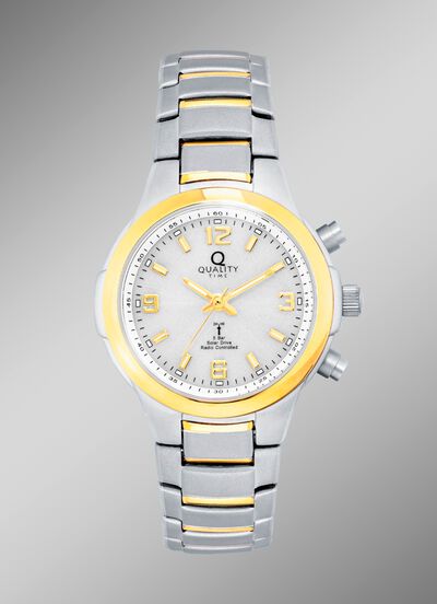 Elegant radiogestuurd solar dameshorloge van het merk Quality Time 