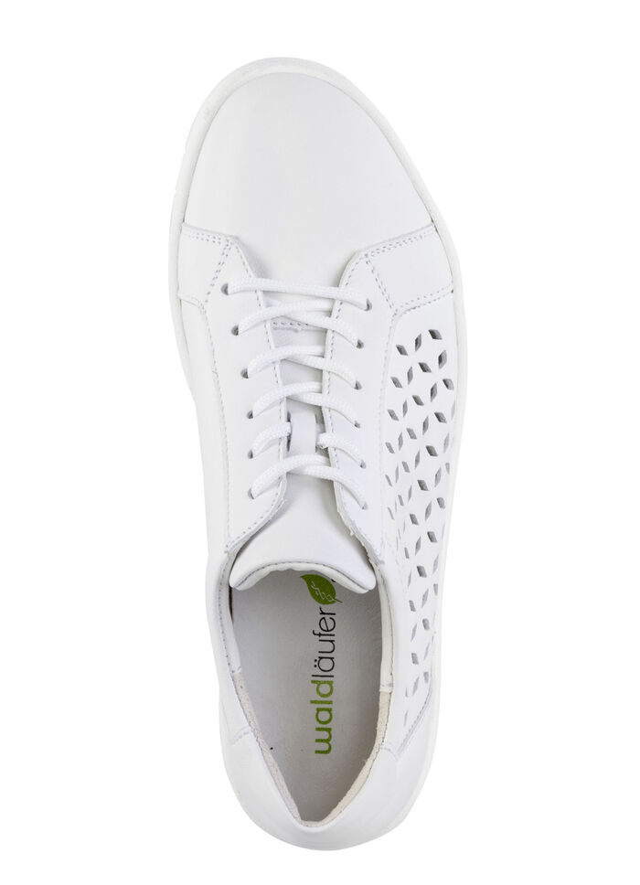 Waldläufer, zomerse damessneakers, breedte H, met uitneembaar voetbed WEISS