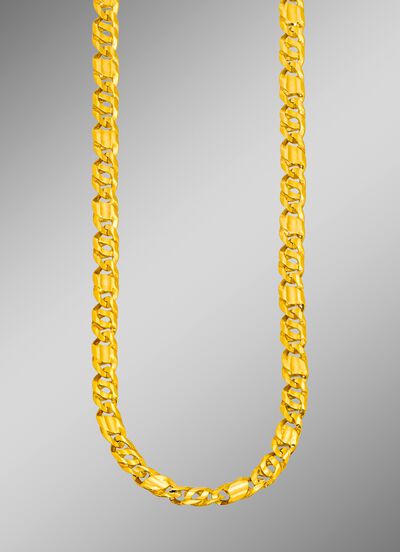 Massieve diamanten ketting met figuur acht patrijs 