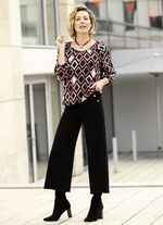 Culotte met decoratieve knopen ZWART