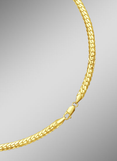 Strakke kinketting met karabijnsluiting 