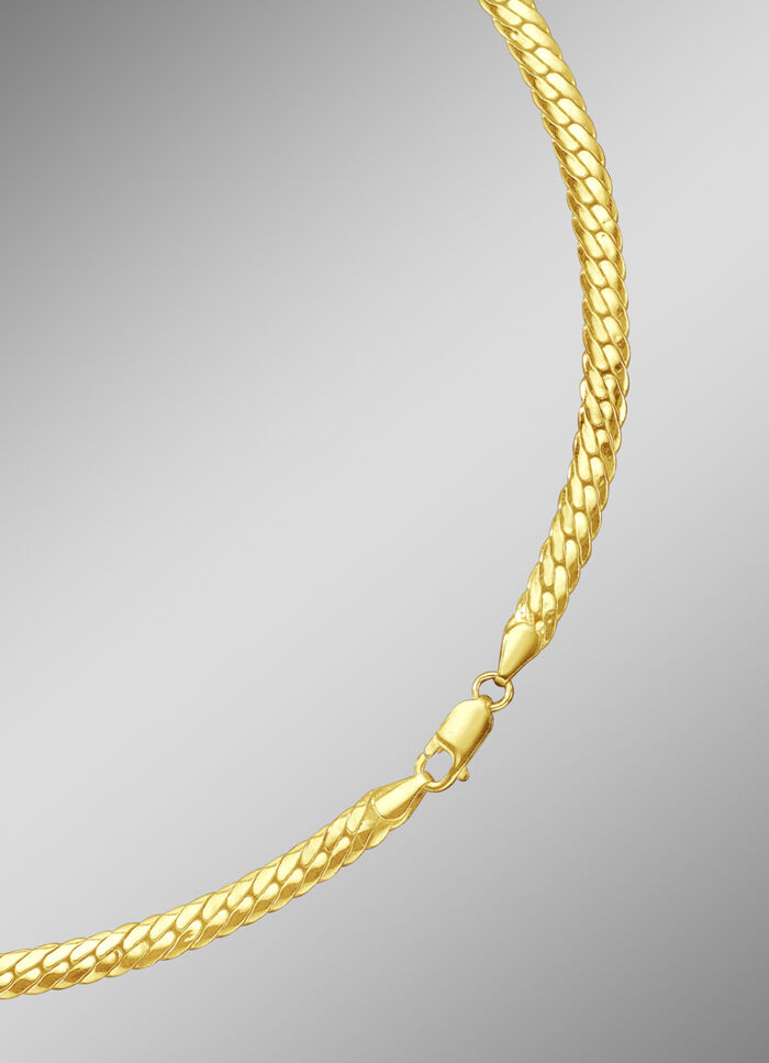 Strakke kinketting met karabijnsluiting 