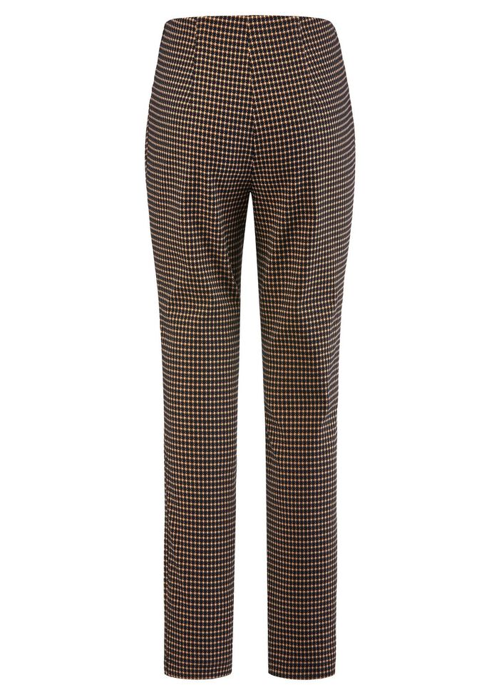 Broek met trendy pied-de-poulemotief 