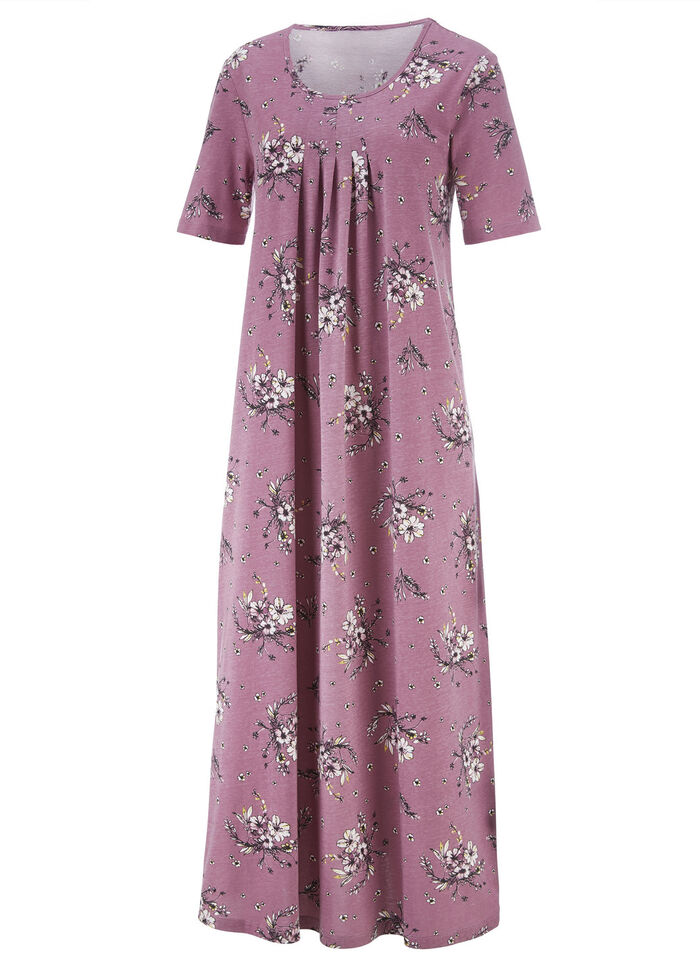 Nachthemd, enkellang met korte mouwen 