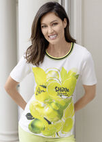 shirt met ronde hals 