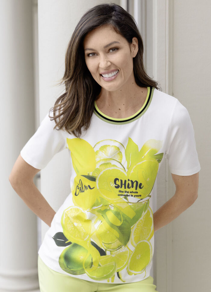 shirt met ronde hals 