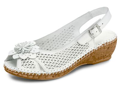 Gemini, zomerse damessandalen, breedte G, met elastische band 