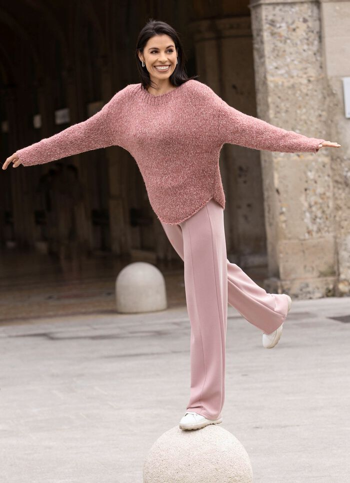 Trui van melange garen 