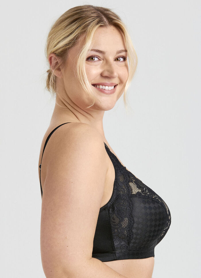Miss Mary-bh met elastische kanten inzetstukken SCHWARZ