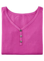 Laurina tanktop met decoratieve knoopsluiting ROZE