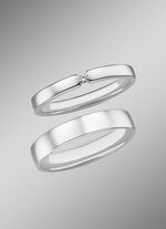 Elegante trouwring van platina 