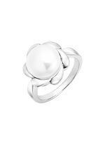 Een bloeiende blikvanger – damesring van zilver met bloemenmotief 
