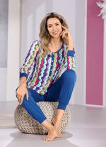 Pyjama's met manchetten, duurzame katoenteelt 