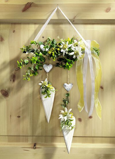 Deurhanger met edelweissbloemen 