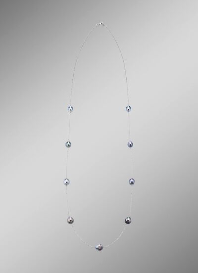 Ketting met barokke Tahitiaanse kweekparels 