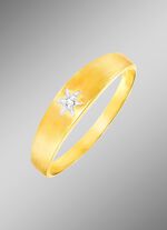 Prachtige damesring in bicolor met diamant 