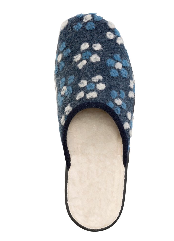 Slippers met bloemmotief JEANS-ECRU