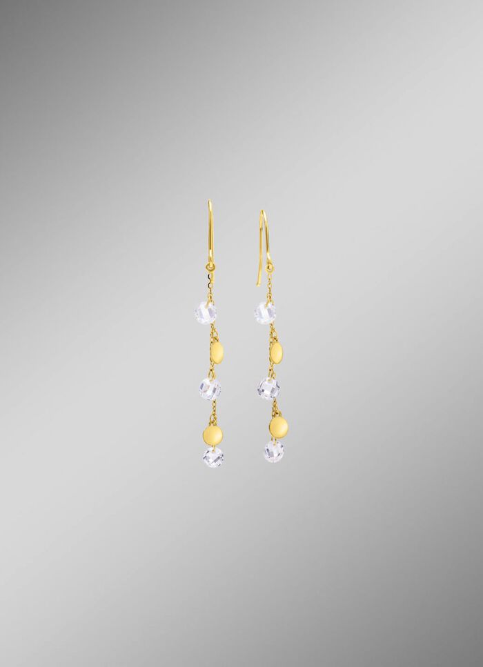 Stijlvolle oorhaken met zirkonia 