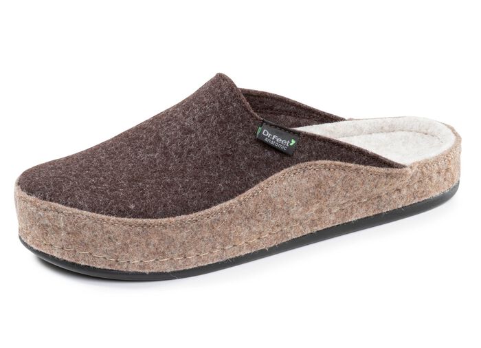 Comfortabele herenpantoffels van wolvilt 
