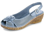 Gemini sandaal met leren bloem JEANS