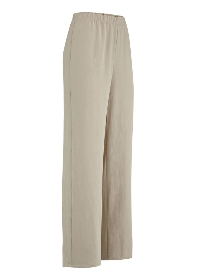 Broek met comfortabel wijd model BEIGE