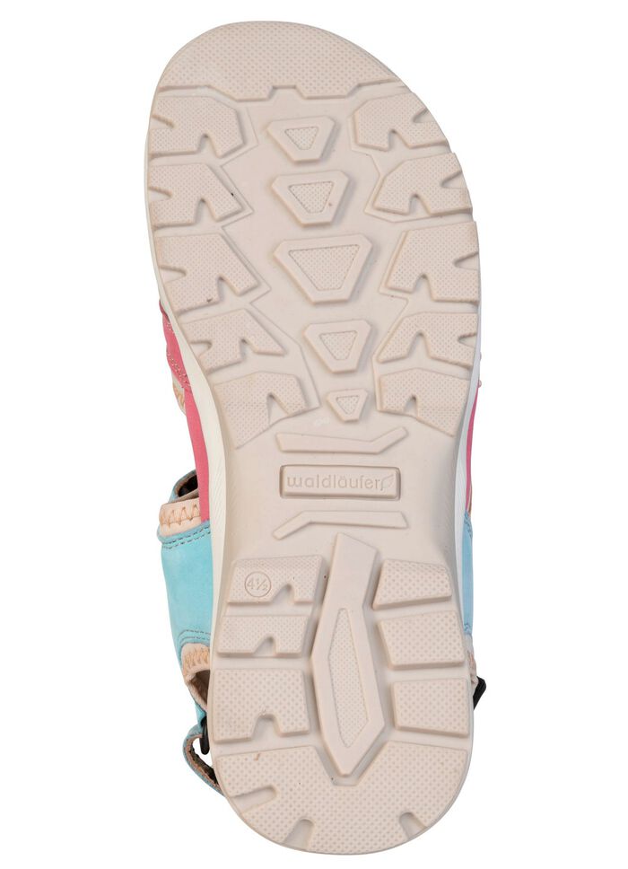 Waldl&auml;ufer, comfortabele damessandalen, breedte H, met uitneembaar voetbed PINK-ORANGE-BLAU