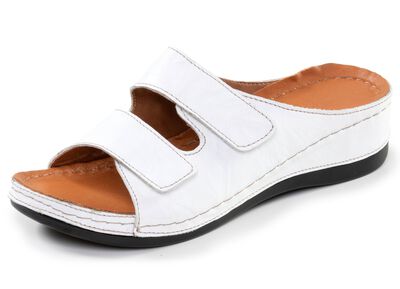 Comfortabele damesmuiltjes, breedte G, met klittenbandsluiting 