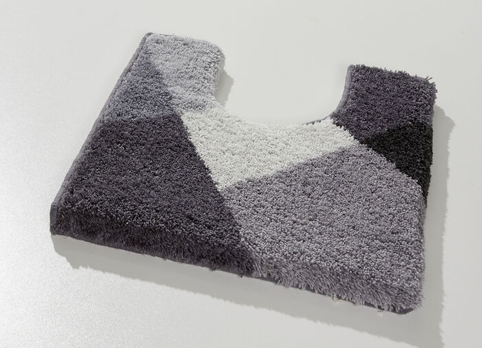 Badmat van LineaDue met antislip achterkant GRIJS