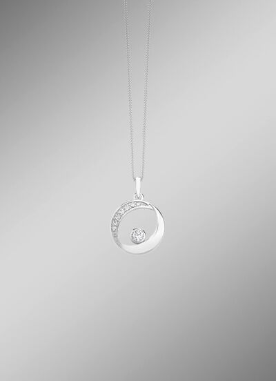 Moderne hanglamp met zirkonia 