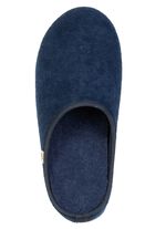 Klassieke herenpantoffels met uitneembaar voetbed BLAU