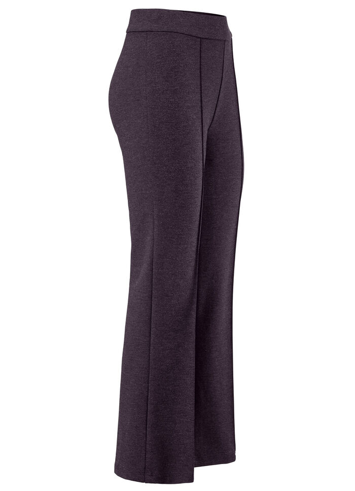 Enkellange pull-on broek AUBERGINE
