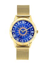 Quartz dameshorloge zon met witte kristalaccenten 