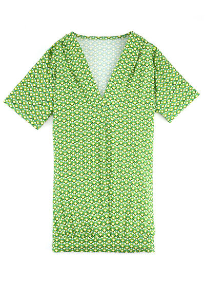 Shirt met smokwerk op de rug in 2 kleuren 