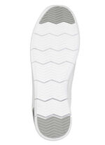 ELENA EDEN, comfortabele damessneakers, breedte G, met uitneembaar voetbed WIT-ZILVER