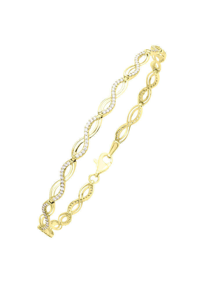 Interessante armband met synthetische zirkonia 