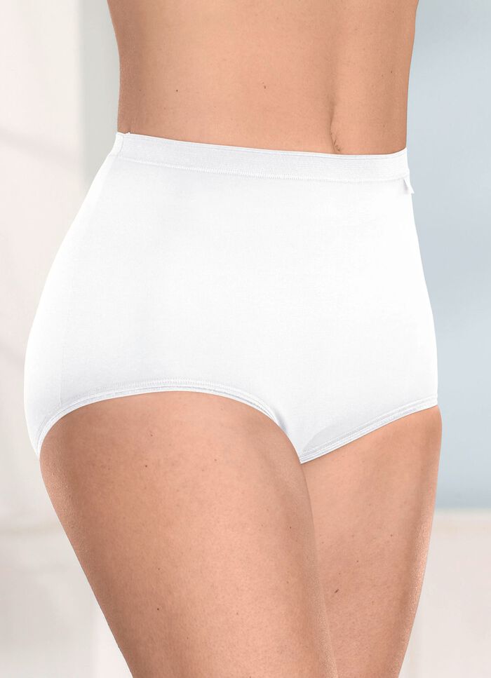 brio lingerie vijf-pack slips met subtiele glanzende afwerkingen 