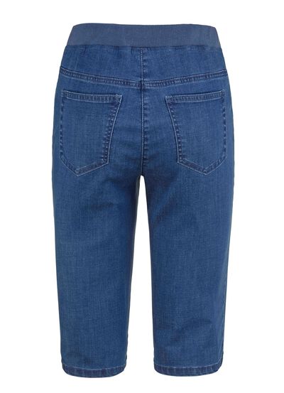 Bermuda's met jersey tailleband 