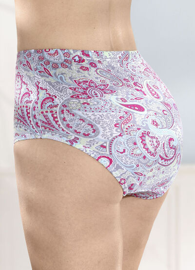 Verpakking van vijf slips met paisley-motief 