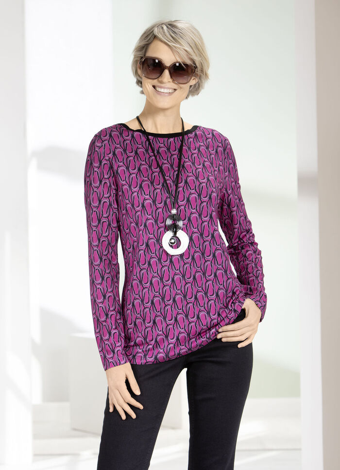 Shirt met boothals 
