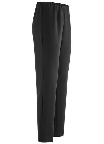 Enkellange broek met aansluitende tailleband 