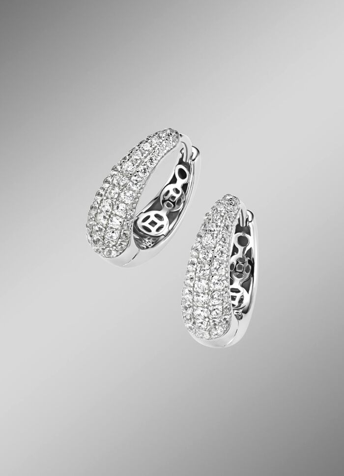 Creolen met zirkonia 