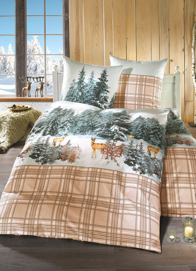 Flanel beddengoedset van 100% katoen 