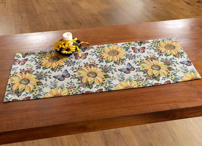 Tafel- en kamerdecoratie met zonnebloemmotief MULTICOLOR