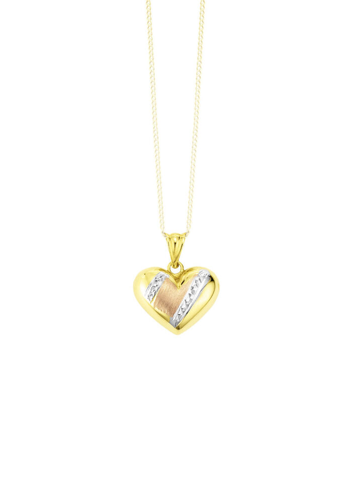 Harthanger met diamantcoating in driekleur 