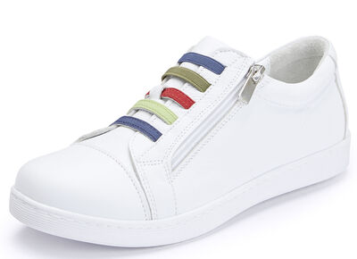 Andrea Conti sneakers met kleurrijke elastische banden 