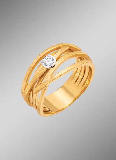 Edele damesring met diamant 