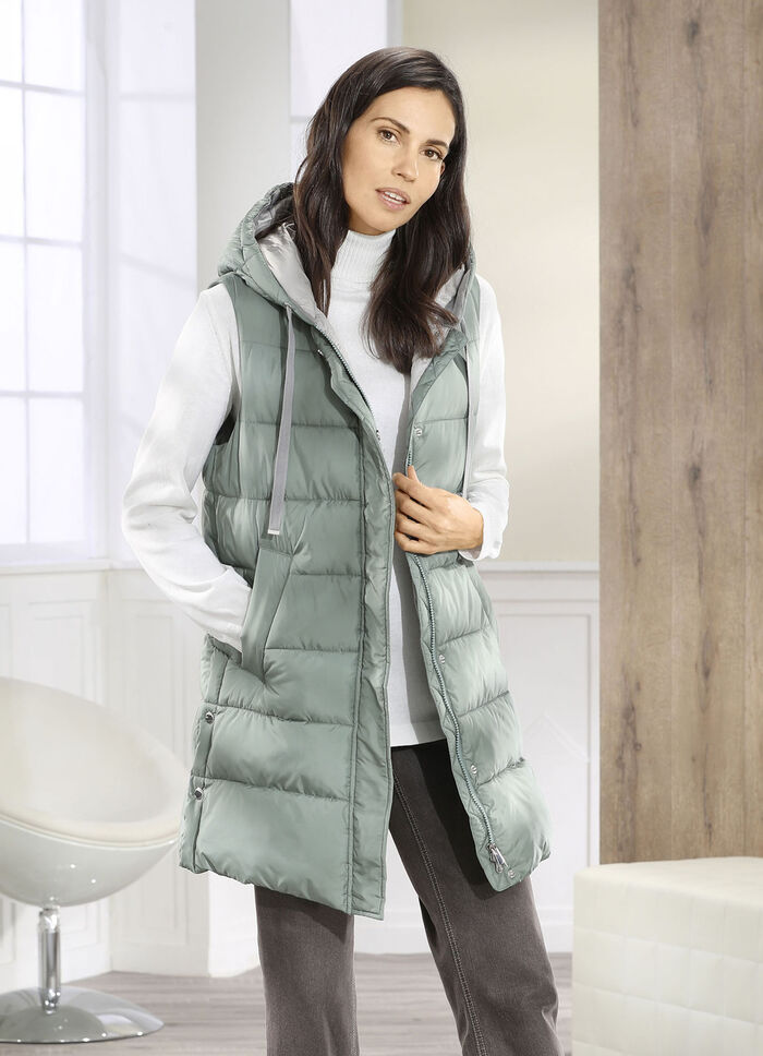 Vest met vaste capuchon 